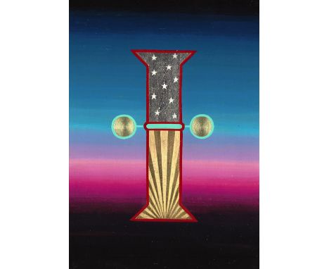 
	
		Eddy Bennett
		I (You &amp; I), 2020
		Enamel paint, 23 Ct. w gold on paper
		Signed verso
		15 x 10cm (5¾ x 3¾ in.)
		O