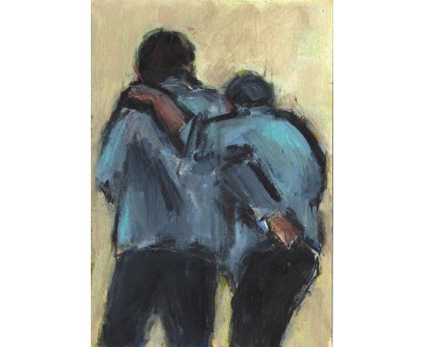 
	
		Ghislaine Howard
		Father and Son, 2020
		Acrylic and pastel on paper
		Signed verso
		15 x 10cm (5¾ x 3¾ in.)
		Ghislai