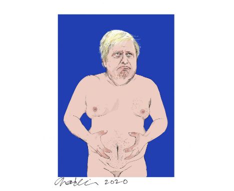 
	
		Charlotte MacMillan
		Boris has a Tummy Ache, 2020
		Giclee print on Hahnemuhle pearl paper
		Signed recto
		A6 with bor