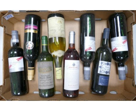 A collection of vintage wines to include Domaine pech laurier Sauvignon Blanc, Rosemont Silk Ribbon Shiraz, Montalivet Ardech