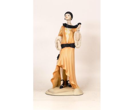 Coalport Large Art Deco Roaring Twenties Figure Trudy 