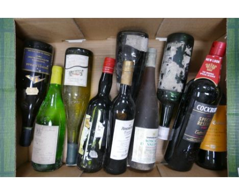 A collection of vintage wines to include 2002 Shingle Peak, Gran Colina Rioja , Lustau Dry Amontillado Sherry, Cockburns Spec