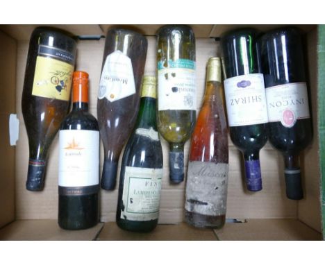 A collection of vintage wines to include Inycon Rose, Mount Gras Chardonnay, San Pedro Latitude etc 