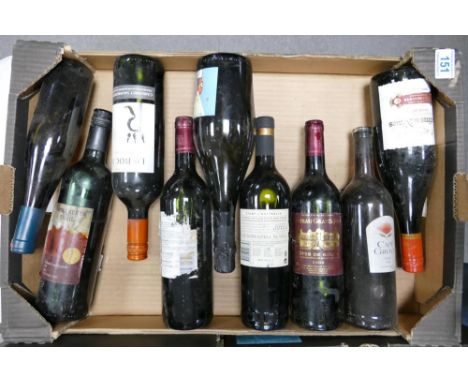 A collection of vintage wines to include Hardys Shiraz, Las rocas Cab Sav, Chateau Grand Jour Cotes De Bourg 2008, etc 