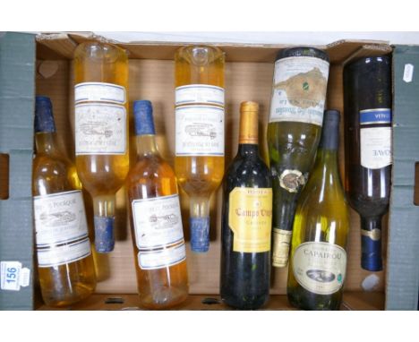 A collection of vintage wines to include Camp Viejo , 1999 Domaine Du Bois De Pourquie, Domaine Capairou Viognier etc 
