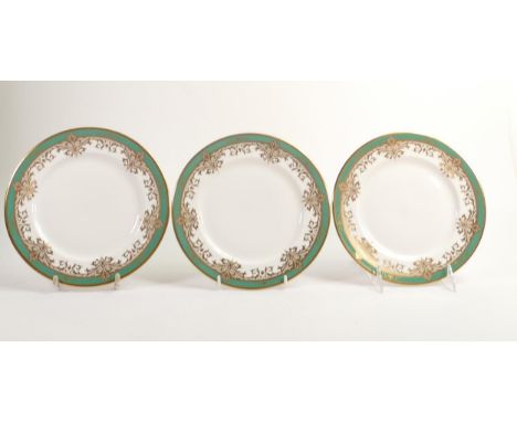 De Lamerie Fine Bone China,  heavily gilded Dessert Plates , specially made high end quality item, Made in England, diameter 
