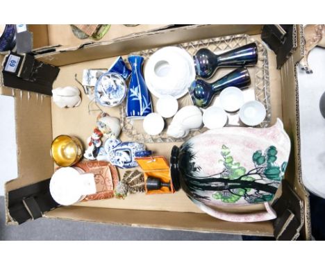 A mixed collection of items to include Japanese Saki set, damaged Carltonware jug, Wedgwood Marrakech items etc 