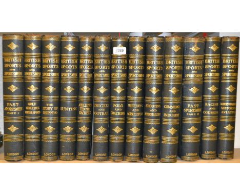 British Sports and Sportsmen, Sports & Sportsmen Ltd., London [1908-1933], limited edition 997/1000, folios, thirteen-volume 