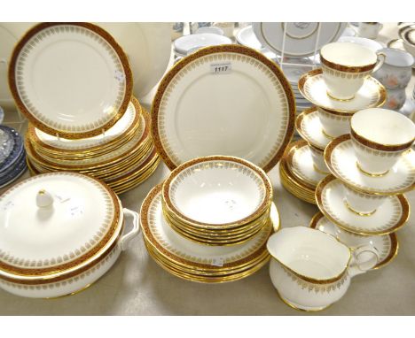 A Duchess Winchester pattern tea and dinner service for six including twin handle tureen and cover, dinner and side plates, s