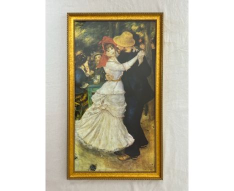 Renoir's 'Dance at Bougival 1883' print. 86cm x 50cm. 