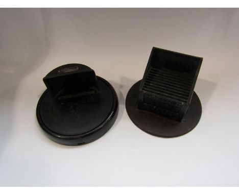 Two WW2 blackout vehicle light covers, one Lucas and one other 