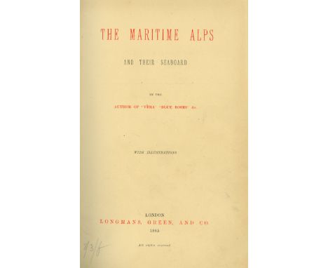 The Alps: Whymper (Ed.) Scrambles Amongst the Alps in the years 1860-69, roy 8vo L. 1871, frontis, plts. text illus., & 6 fol