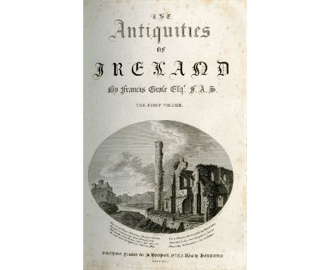 Very Attractive & Clean SetGrose (Francis) The Antiquities of Ireland, 2 vols. folio L. 1791. First Edn., 2 vign. titles, 2 e