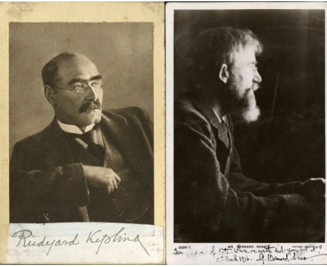 Postcards: Literature, two real Photograph Postcards, to include one of George Bernard Shaw side profile by Rotary, inscribed