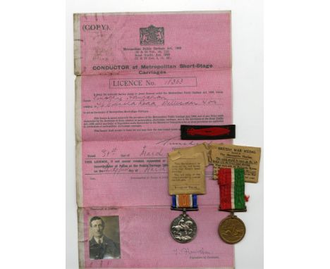 Medals & Paraphernalia: World War One, (Mercantile Marine Medal) Hanrahan (Timothy), a group of two Medals and ribbon (in ori