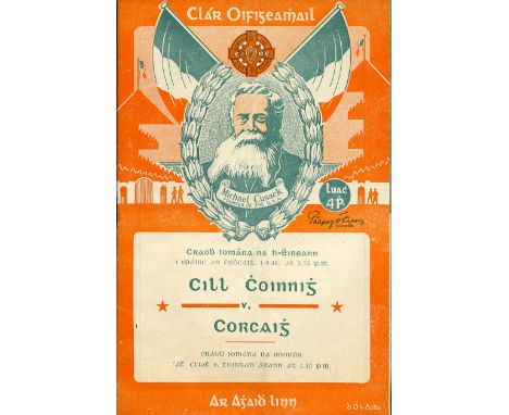 The Rebels Sixteenth TitleG.A.A.: Hurling 1946 - Official Programme, All-Ireland Hurling Final, Kilkenny v. Cork at Croke Par