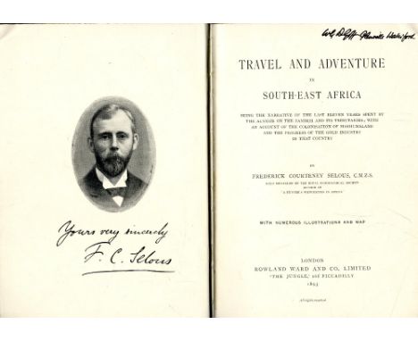 African Travel: Selous (Fred. Courteney) Travel and Adventure in South East Africa, roy 8vo L. 1893. First Edn., hf. title, p