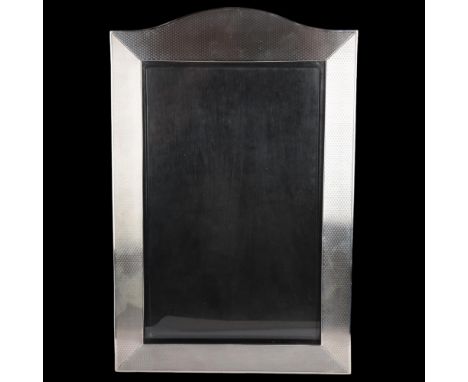 A large Art Deco George V Britannia Standard silver rectangular photo frame, British Metallising Co Ltd, London 1928, allover
