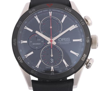 ORIS - a stainless steel Jackie Chan DC Racing X JOTA Sport automatic chronograph calendar wristwatch, ref. 01 774 7661 4444-
