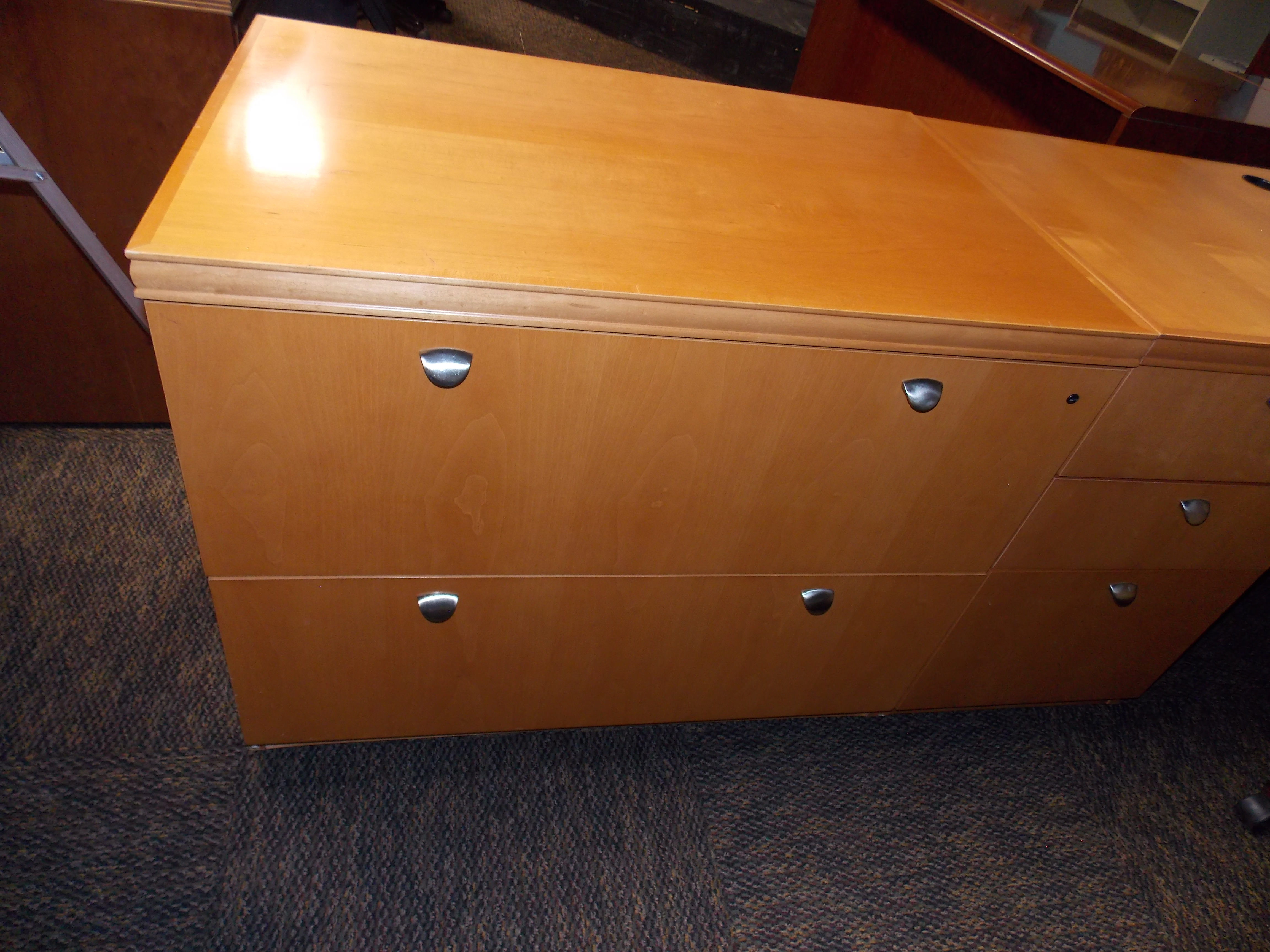 KIMBALL 2 DRAWER LEGAL OR LETTER SIZE LATERAL FILE MATCHING THE