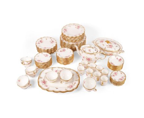 Royal Crown Derby Royal Pinxton Roses: a 95-piece tea and dinner service in the Royal Pinxton Roses to include a teapot (29cm