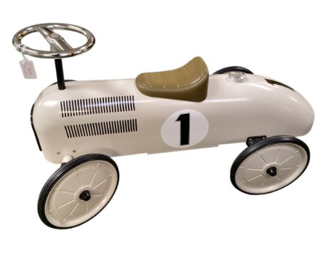 A Vintage style child's racing car, stamped VILAC DEPUIS 1911, condition, almost as new , approx 76cm long