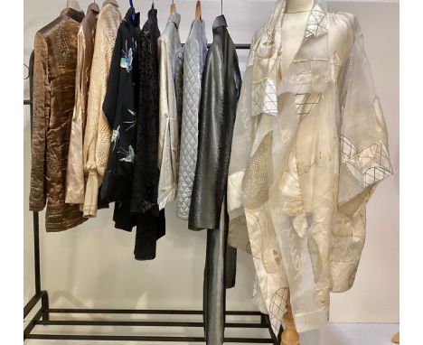 Quantity (9 items) of jackets to include ETRO, EMPORIO ARMANI, SHANGHAI TANG and others. see all photos.