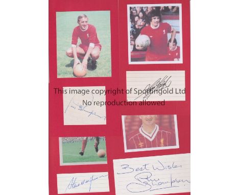 FOOTBALL AUTOGRAPHS 1930'S - 1980'S      Over 140 autographs laid on the colour of the card which represents their club with 