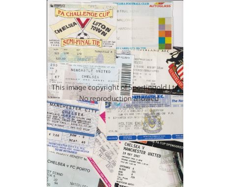 CHELSEA TICKETS     Over 70 tickets from the 1990's with the vast majority being home European matches.    Generally good