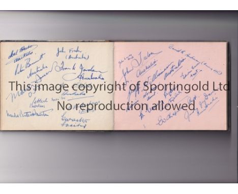 OLYMPICS 1952 HELSINKI / AUTOGRAPHS      An album with over 130 signatures collected at the Games including athletes from Eng