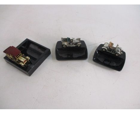 Vintage Trio of Lensey collectable ceramic ashtrays/pin trays. 
