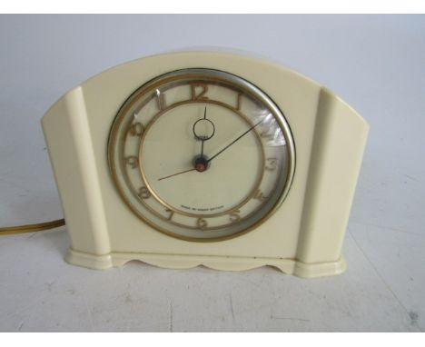 Vintage Smiths Sectric Art Deco electric Bakelite mantle clock 