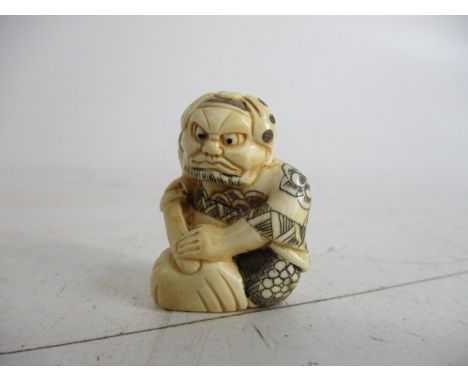 Antique Japanese netsuke figurine. 