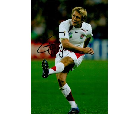 Rugby Union Johnny Wilkinson signed 12x8 colour photo pictured in action for Englands in 2007 World Cup. Good condition. All 
