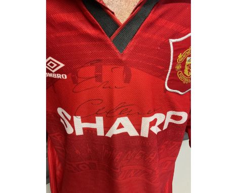 Eric Cantona's infamous 'invisible' grey Man Utd shirt set to sell