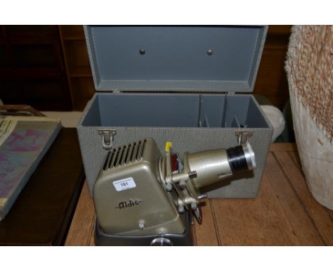 An Aldis projector with carrying case 