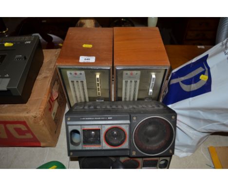 Two Goodmans speaker and two Goodmans radios 
