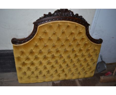 A button back headboard