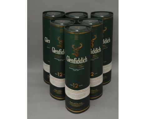 POLICE > 6 bottles of Glenfiddich 12 yrs single malt Whisky. [NO RESERVE] [VAT ON HAMMER PRICE]