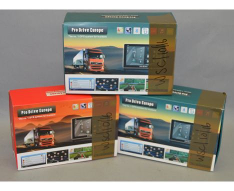 POLICE: 3 PRO DRIVE EUROPE TRUCKER GPS SYSTEMS  [NO RESERVE] [VAT ON HAMMER PRICE]