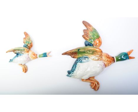 Beswick - A collection of vintage 20th century Beswick ceramic flying duck wall decorations. Each of varying size, featuring 