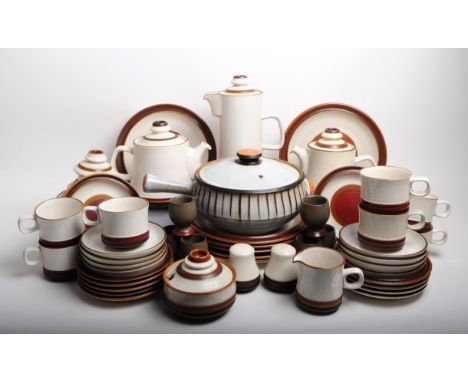 Denby - A large extensive collection of Denby stoneware dinner / tea service. Including cooking pots, casserole dishes, cups,