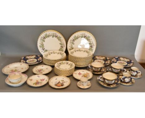 A Royal Worcester Lavinia Pattern Part Dinner Service, together with a Worcester style tea service, various German porcelain,