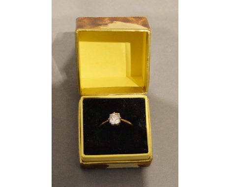 An 18ct. Gold Solitaire Diamond Ring, Approximately 0.90ct. 