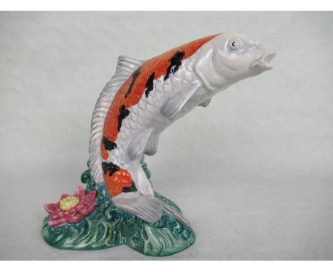 A Beswick ceramic study of a Koi Carp, limited edition 58/500, modelled by Robert Tabbenor, with Certificate of Authenticity.