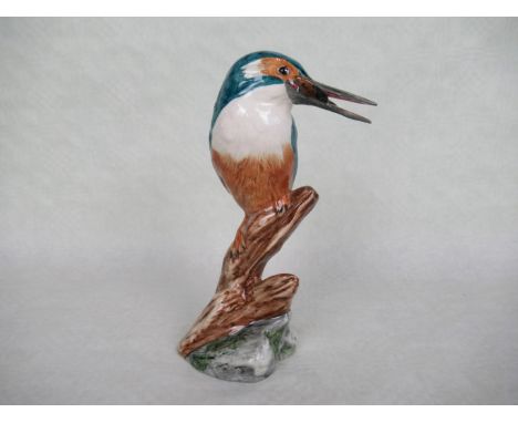 A Beswick ceramic study of a kingfisher, limited edition 248/250, modelled by Robert Tabbenor, with Certificate of Authentici