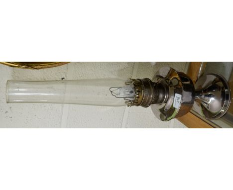 Silver plated gas lamp 