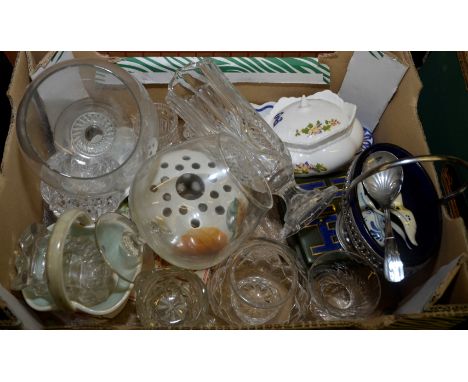 Glass vases, Ainsley trinket pot etc