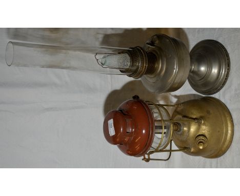 Brass tilly lamp and stainless steel paraffin lamp