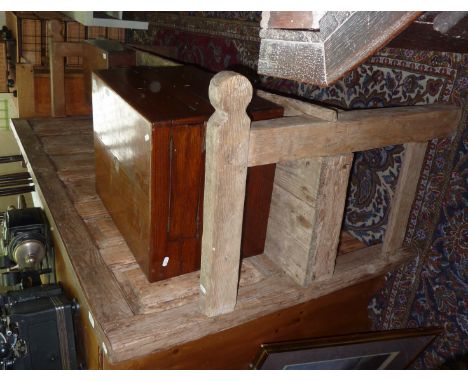 18thC and later panelled bench